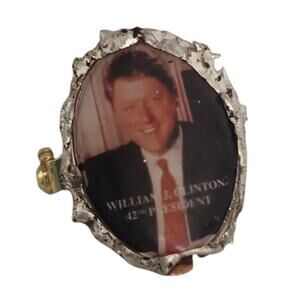 42nd President Wiliam Cinton Pin
